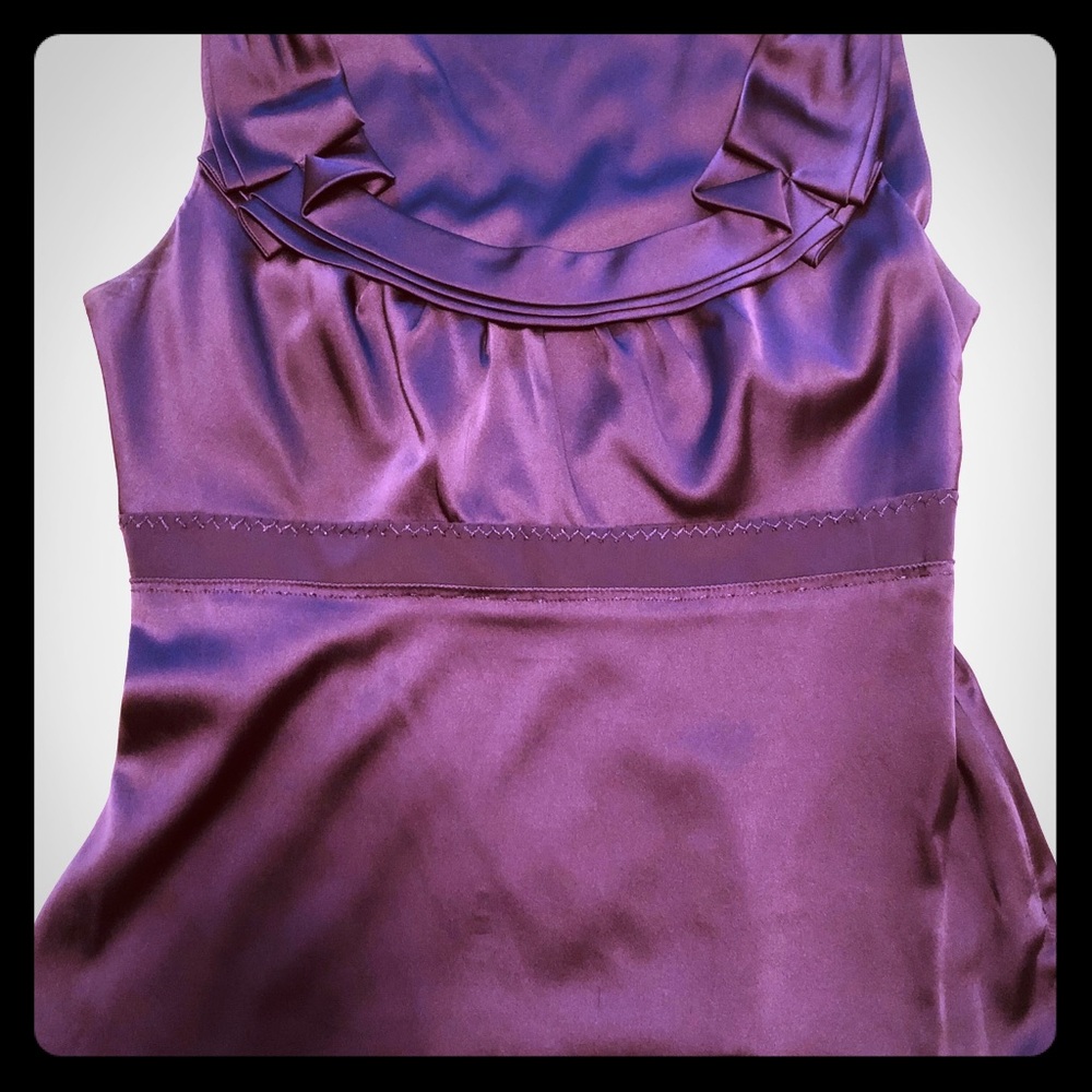 100% silk sleeveless top